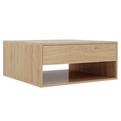 NIRDO, Bàn cafe - Bàn trà kèm 2 ngăn kéo, SID_005, 80x80x35cm, Nội thất Nhà trên cao