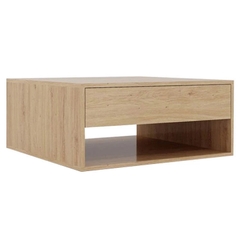 NIRDO, Bàn cafe - Bàn trà kèm 2 ngăn kéo, SID_005, 80x80x35cm, Nội thất Nhà trên cao