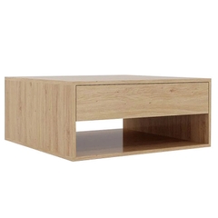 NIRDO, Bàn cafe - Bàn trà kèm 2 ngăn kéo, SID_005, 80x80x35cm, Nội thất Nhà trên cao