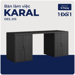 KARAL, Bàn làm việc, bàn học, DES_013, 180x59x75cm, Nội thất Nhà trên cao