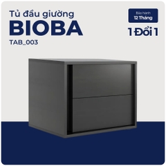 BIOBA, Tủ đầu giường 2 ngăn mở hông, TAB_003, 56x58x41cm, Nội thất Nhà trên cao