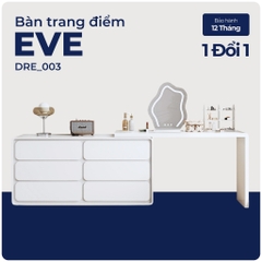 EVE, Bàn làm việc kết hợp bàn trang điểm 6 hộc, DRE_003, 120x40x75, Nội thất Nhà Trên Cao