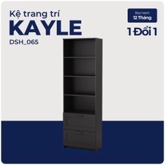 KAYLE, Kệ 4 tầng 2 hộc kéo, DSH_065, 60x35x190cm, Nội thất Nhà trên cao
