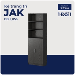 JAK, Kệ sách 6 tầng 3 ngăn mở neo tường, DSH_056, 80x30x202cm, Nội thất Nhà trên cao