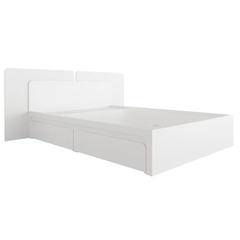 SELLA, Giường ngủ 2 hộc tủ kéo, BFR_025, 207x90X35cm, Nội thất Nhà trên cao