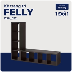 FELLY, Kệ tivi kết hợp kệ kệ để đồ chữ L, DSH_022, 184x38x144cm, Nội thất Nhà trên cao