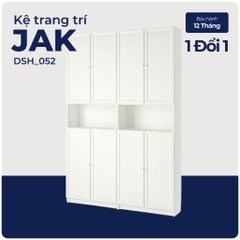JAK, Kệ sách 7 tầng có cửa, DSH_052, 160x30x234cm, Nội thất Nhà trên cao