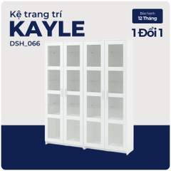 KAYLE, Kệ kệ để đồ 7 tầng cửa kính, DSH_066, 160x35x190cm, Nội thất Nhà trên cao