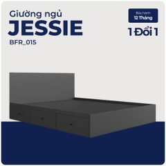 JESSIE, Giường ngủ 3 hộc tủ kéo phong cách hiện đại, BFR_015, 203x80cm, Nội thất Nhà trên cao