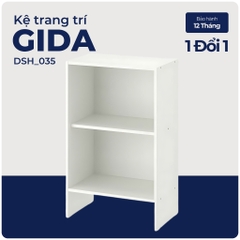GIDA, Kệ sách 2 tầng, DSH_035, 50x30x80cm, Nội thất Nhà trên cao
