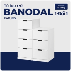 BANODAL, Tủ đựng đồ dùng 7 ngăn kéo, CAB_022, 80x47x98cm, Nội thất Nhà trên cao