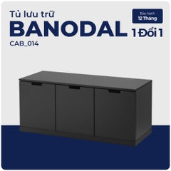 BANODAL, Tủ lưu trữ 3 ngăn kéo lớn, CAB_014, 120x47x53cm, Nội thất Nhà trên cao
