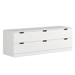 BANODAL, Tủ đựng đồ 2 tầng 6 ngăn kéo, CAB_028, 160x47x53cm, Nội thất Nhà trên cao