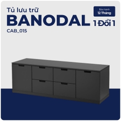 BANODAL, Tủ đựng đồ lưu trữ 6 hộc kéo, CAB_015, 160x47x53cm, Nội thất Nhà trên cao