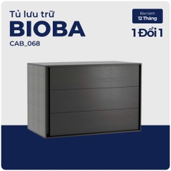 BIOBA, Tủ 3 tầng mở hông, CAB_068, 135x58x77cm, Nội thất Nhà trên cao