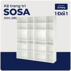 SOSA, COMBO 2 Kệ sách 6 tầng 2 gian, DSH_085, 190x37x200cm, Nội thất Nhà trên cao