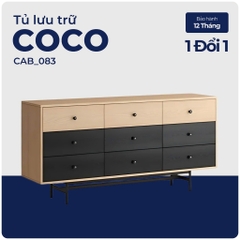 COCO, Tủ lưu trữ, Tủ đựng đồ, CAB_083, 160x40x78cm, Nội thất Nhà trên cao