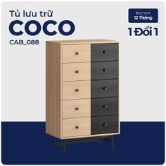 COCO, Tủ lưu trữ, Tủ đựng đồ, CAB_088, 70x40x118cm, Nội thất Nhà trên cao