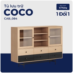 COCO, Tủ lưu trữ, Tủ đựng đồ, CAB_084, 160x40x118cm, Nội thất Nhà trên cao