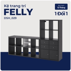 FELLY, kệ để đồ vật dụng đa năng, DSH_029, 215x38x144cm, Nội thất Nhà trên cao