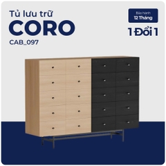 CORO, Tủ lưu trữ, Tủ đựng đồ, CAB_097, 160x40x118cm, Nội thất Nhà trên cao