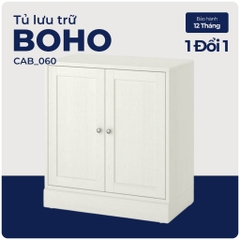BOHO, Tủ đựng đồ 2 cửa mở, CAB_060, 81x47x89cm, Nội thất Nhà trên cao