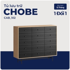 CHOBE, Tủ lưu trữ, tủ trưng bày, CAB_102, 140x40x118cm, Nội thất Nhà trên cao