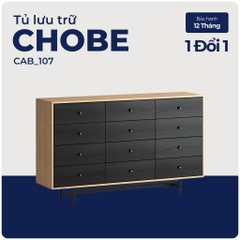 CHOBE, Tủ lưu trữ, tủ trưng bày, CAB_107, 160x40x98cm, Nội thất Nhà trên cao