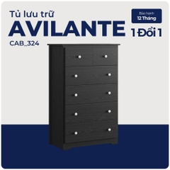 AVILANTE, Tủ đựng đồ dùng 5 tầng 6 ngăn kéo, CAB_324, 74x40x115cm, Nội thất Nhà trên cao