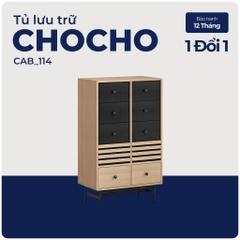 CHOCHO, Tủ lưu trữ, Tủ đựng đồ, CAB_114, 70x40x118cm, Nội thất Nhà trên cao