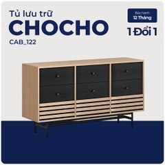 CHOCHO, Tủ lưu trữ, Tủ đựng đồ, CAB_122, 140x40x78cm, Nội thất Nhà trên cao
