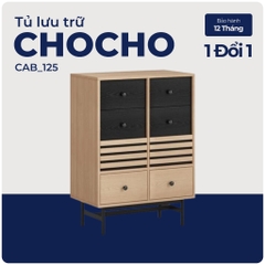 CHOCHO, Tủ lưu trữ, Tủ đựng đồ, CAB_125, 70x40x98cm, Nội thất Nhà trên cao