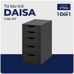 DAISA, Tủ đựng đồ 5 ngăn kéo, CAB_127, 36x58x70cm, Nội thất Nhà trên cao