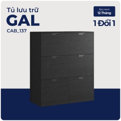 GAL, Tủ lưu trữ đồ dùng 6 ngăn kéo, CAB_137, 102x45x120cm, Nội thất Nhà trên cao