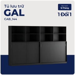 GAL, COMBO Tủ lưu trữ đồ dùng cửa lùa kèm kệ 2 tầng, CAB_144, 320x45x200cm, sản xuất bởi Sc