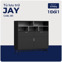 JAY, Tủ trang trí, lưu trữ, CAB_161, 120x40x118cm, Nội thất Nhà trên cao
