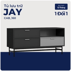 JAY, Tủ lưu trữ, đựng đồ, CAB_160, 120x40x58cm, Nội thất Nhà trên cao