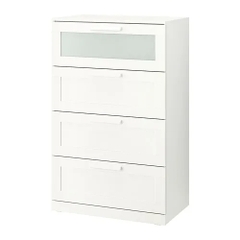 KAYLE, Tủ đựng đồ dùng tân cổ điển 4 ngăn, CAB_175, 78x46x124cm, Nội thất Nhà trên cao