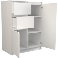 MOLY, Kệ tủ lưu trữ đồ dùng 2 gian, CAB_194, 72x40x97cm, Nội thất Nhà trên cao