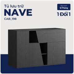 NAVE, Tủ trưng bày phòng khách, CAB_198, 140x50x90cm, Nội thất Nhà trên cao
