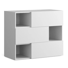 NAVE, Tủ lưu trữ đồ dùng 3 tầng, CAB_200, 100x45x84cm, Nội thất Nhà trên cao