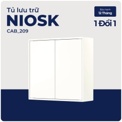 NIOSK, Tủ lưu trữ 2 cánh mở, CAB_209, 70x35x70cm, Nội thất Nhà trên cao