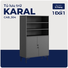 KARAL, Tủ lưu trữ, trang trí, CAB_304, 80x38x135cm, Nội thất Nhà trên cao