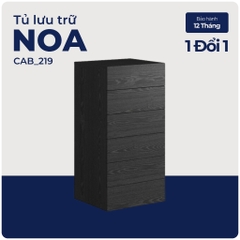 NOA, Tủ đựng đồ lưu trữ 6 ngăn kéo size lớn, CAB_219, 80x48x108cm, Nội thất Nhà trên cao