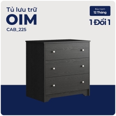 OIM, Tủ đựng đồ tân cổ điển 3 ngăn kéo, CAB_225, 79x50x79cm, Nội thất Nhà trên cao