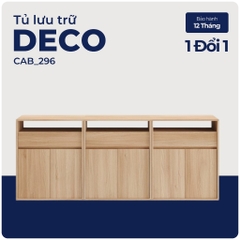 DECO, Tủ đựng đồ, tủ lưu trữ, CAB_296, 210x40x84cm, Nội thất Nhà trên cao