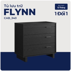 FLYNN, Tủ 3 tầng phong cách Bắc Âu, CAB_340, 84x46x80cm, Nội thất Nhà trên cao
