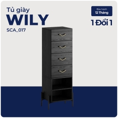 WILY, Kệ giày, kệ để đồ, SCA_017, 48x36x132cm, Nội thất Nhà trên cao