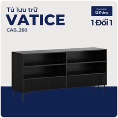 VATICE, Tủ trang trí, CAB_260, 156x40x75cm, Nội thất Nhà trên cao