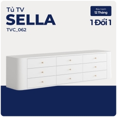 SELLA, Kệ tivi, kệ để đồ, TVC_062, 180x40x45cm, Nội thất Nhà trên cao